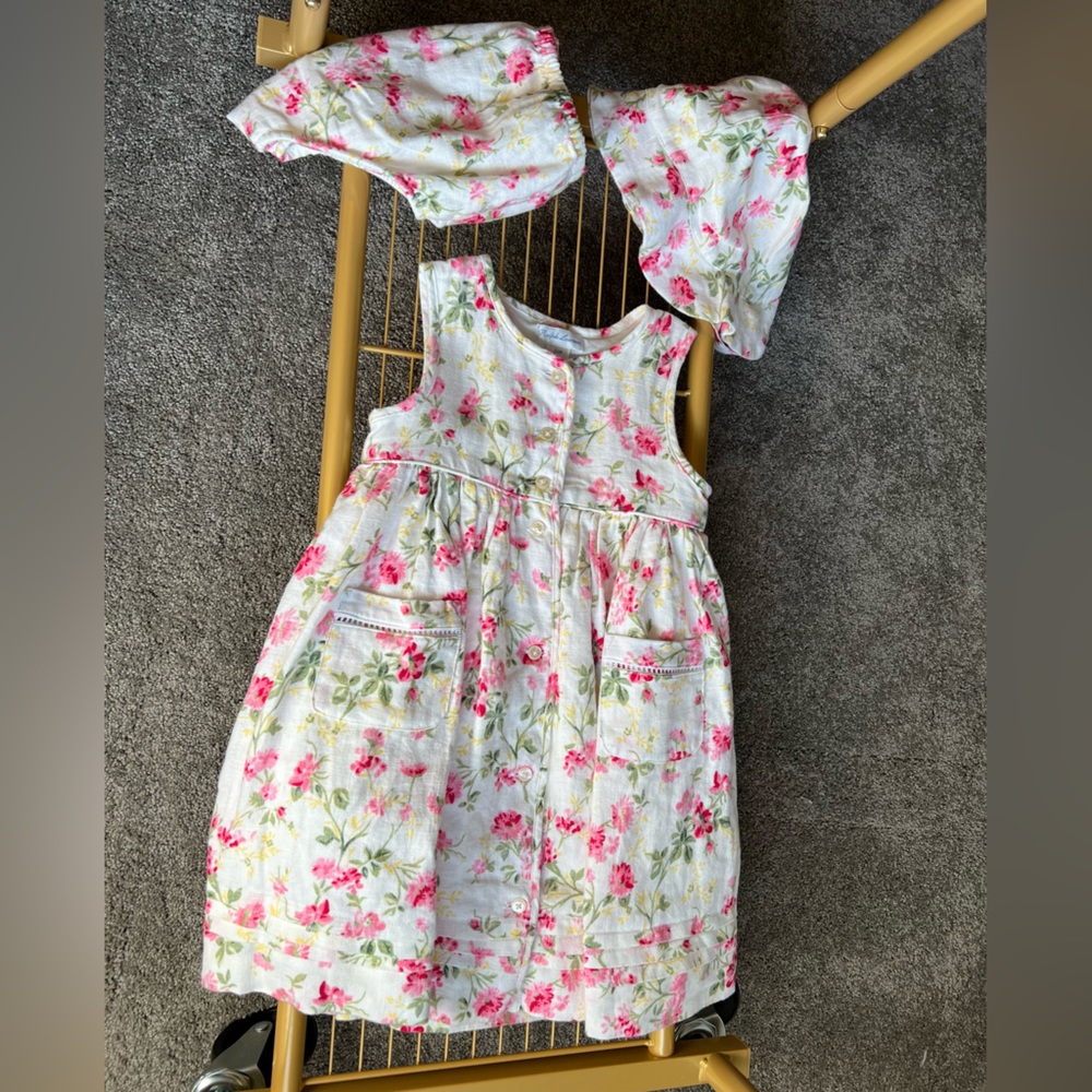 Ralph Lauren Floral Dress, Bloomers, Sun Hat